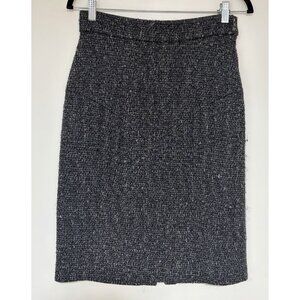 Gianfranco Ferré Italy Women’s Textured Wool Silk Blend Pencil Skirt Size 42